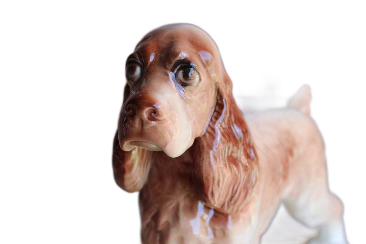 Large Ceramic Cocker Spaniel Statue