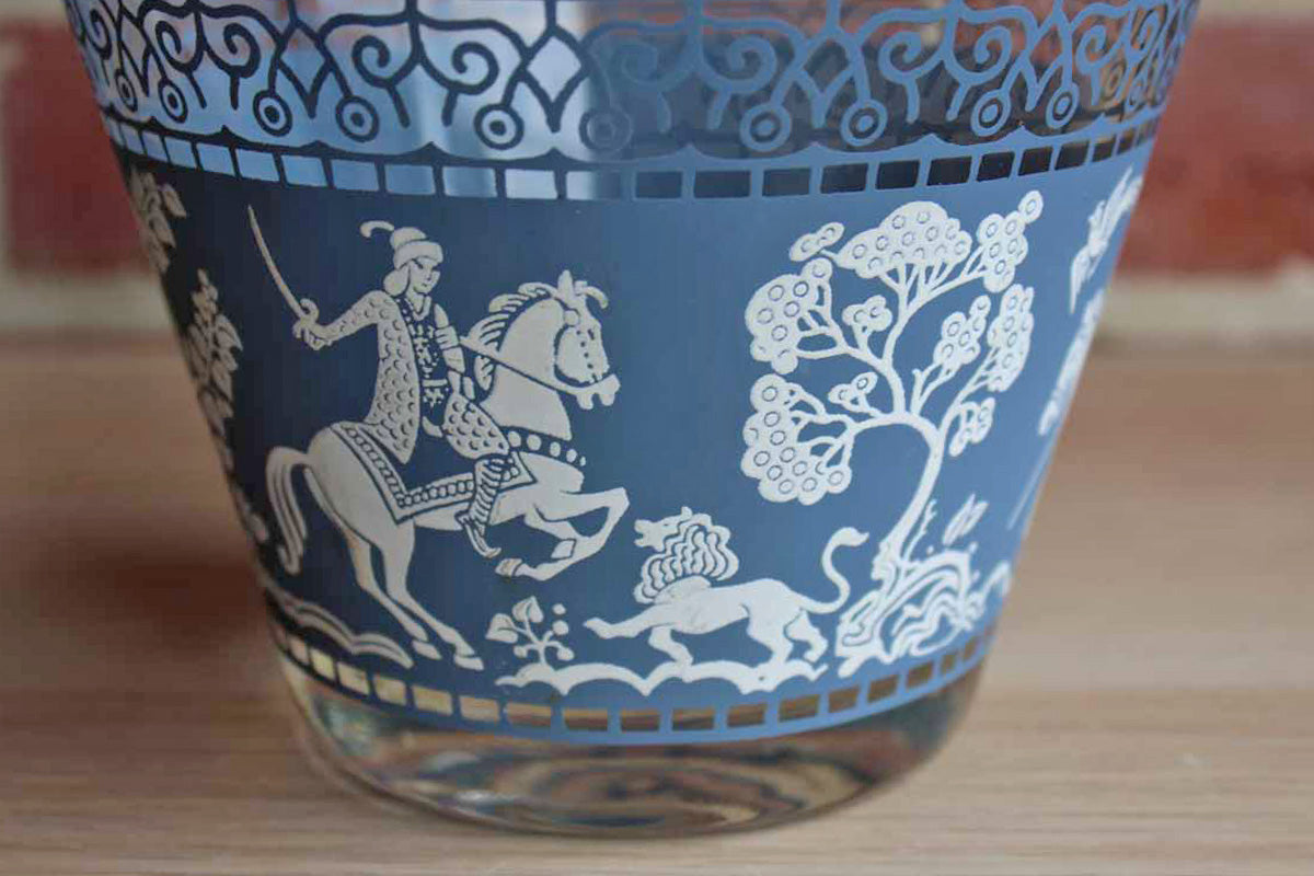 Jeannette Glass Company (Pennsylvania, USA) Wedgwood Blue Jasperware Ice Bucket