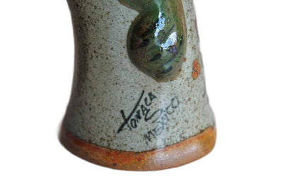 Tonala Mexico Large Stoneware Bird Figurine