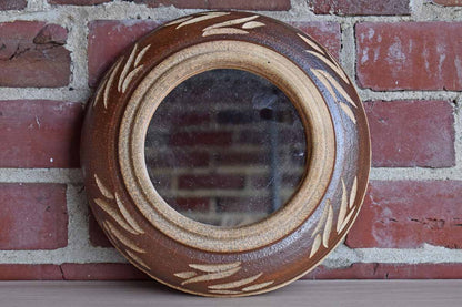 Mirror with Handmade Stoneware Frame