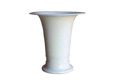 Lenox Belleek Pottery (New Jersey, USA) Elegantly Flared Ceramic Cream Colored Vase