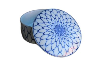 Takahashi (California, USA) Blue and White Decorated Porcelain Box