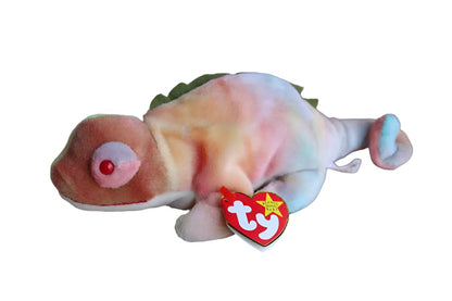 Ty Inc. (Illinois, USA) 1997 Iggy the Pastel Tie-Dyed Iguana Beanie Baby