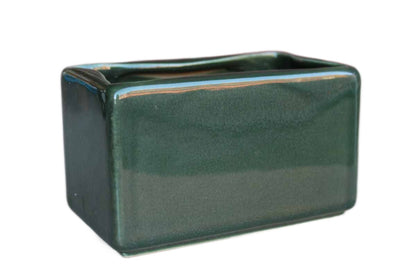 Hyalyn Pottery Company (North Carolina, USA) Forest Green Pillow Vase