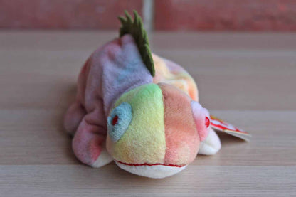 Ty Inc. (Illinois, USA) 1997 Iggy the Pastel Tie-Dyed Iguana Beanie Baby