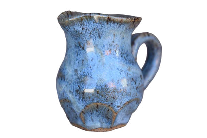 Miniature Stoneware Handled Pitcher with Speckled Blue Glaze