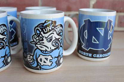 The University of North Carolina Large Ceramic Coffee Mugs, Set of 6