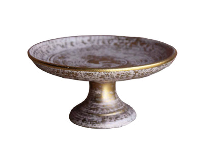 Royal Haeger Potteries (Illinois, USA) 22K Gold Tweed Pedestal Stand