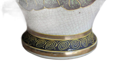 Large Satsuma Vase Decorated with Samurai Warriors