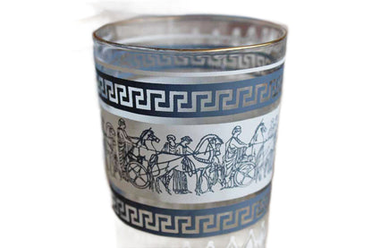 Jeannette Glass Company (Pennsylvania, USA) Patrician Blue Glass Pitcher and Four Matching Tumblers