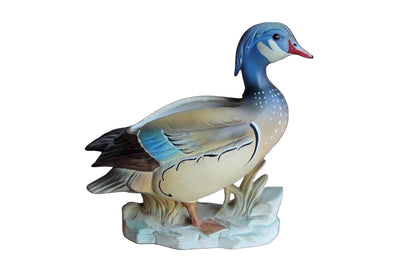 Lefton's China (Japan) Porcelain Hand Painted Wood Duck Planter