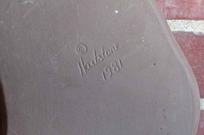 Hartstone Pottery (Ohio, USA) Extra Large Cat Shaped Stoneware Shortbread Cookie Mold