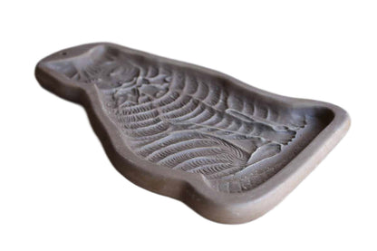 Hartstone Pottery (Ohio, USA) Extra Large Cat Shaped Stoneware Shortbread Cookie Mold