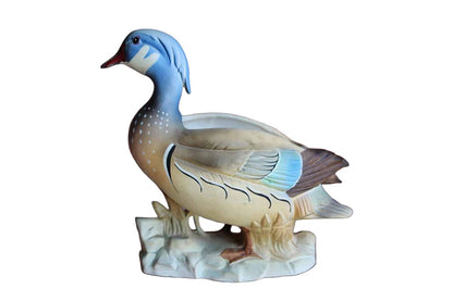 Lefton's China (Japan) Porcelain Hand Painted Wood Duck Planter