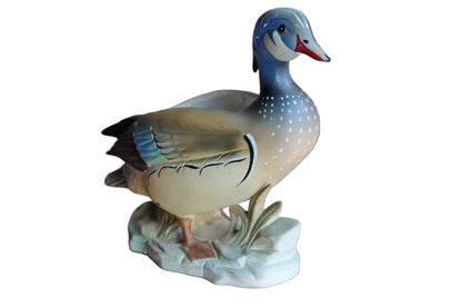 Lefton's China (Japan) Porcelain Hand Painted Wood Duck Planter