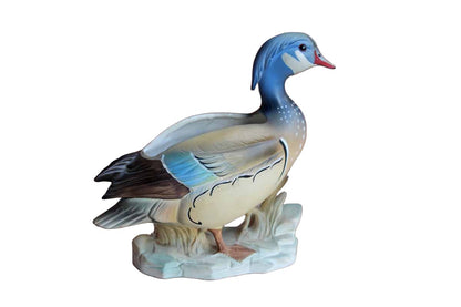 Lefton's China (Japan) Porcelain Hand Painted Wood Duck Planter