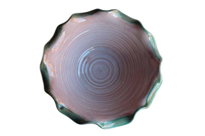 Stangl (New Jersey, USA) Blue and Pink Stoneware Bowl