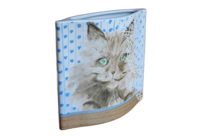 C. Pradalie Minou-ettes Porcelain Cat Vase