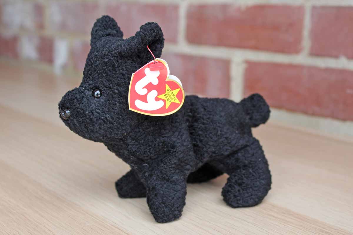 Ty Inc. (Illinois, USA) 1996 Scottie the Black Terrier Beanie Baby