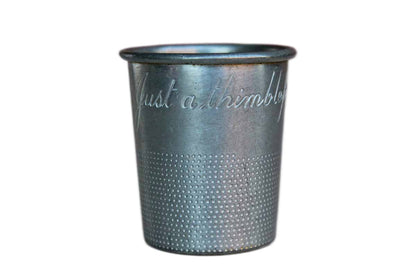 Towle Pewter Dimple Etched "Just a Thimbleful" Shot Cup