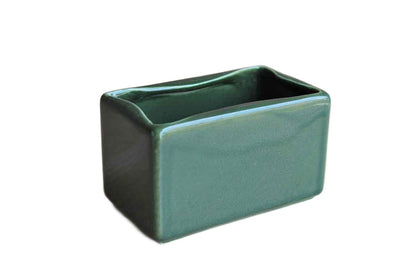Hyalyn Pottery Company (North Carolina, USA) Forest Green Pillow Vase