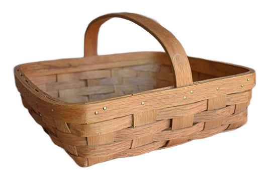 A.J. Gustavis (New Jersey, USA) Split Oak Basket with Handle (Pickup Only)