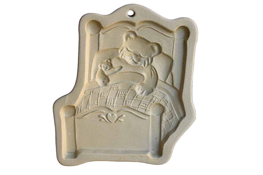 Brown Bag Cookie Art (New Hampshire, USA) 1989 Bear in Bed Cookie Mold