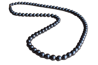 Metallic Hematite Necklace with Barrel Clasp
