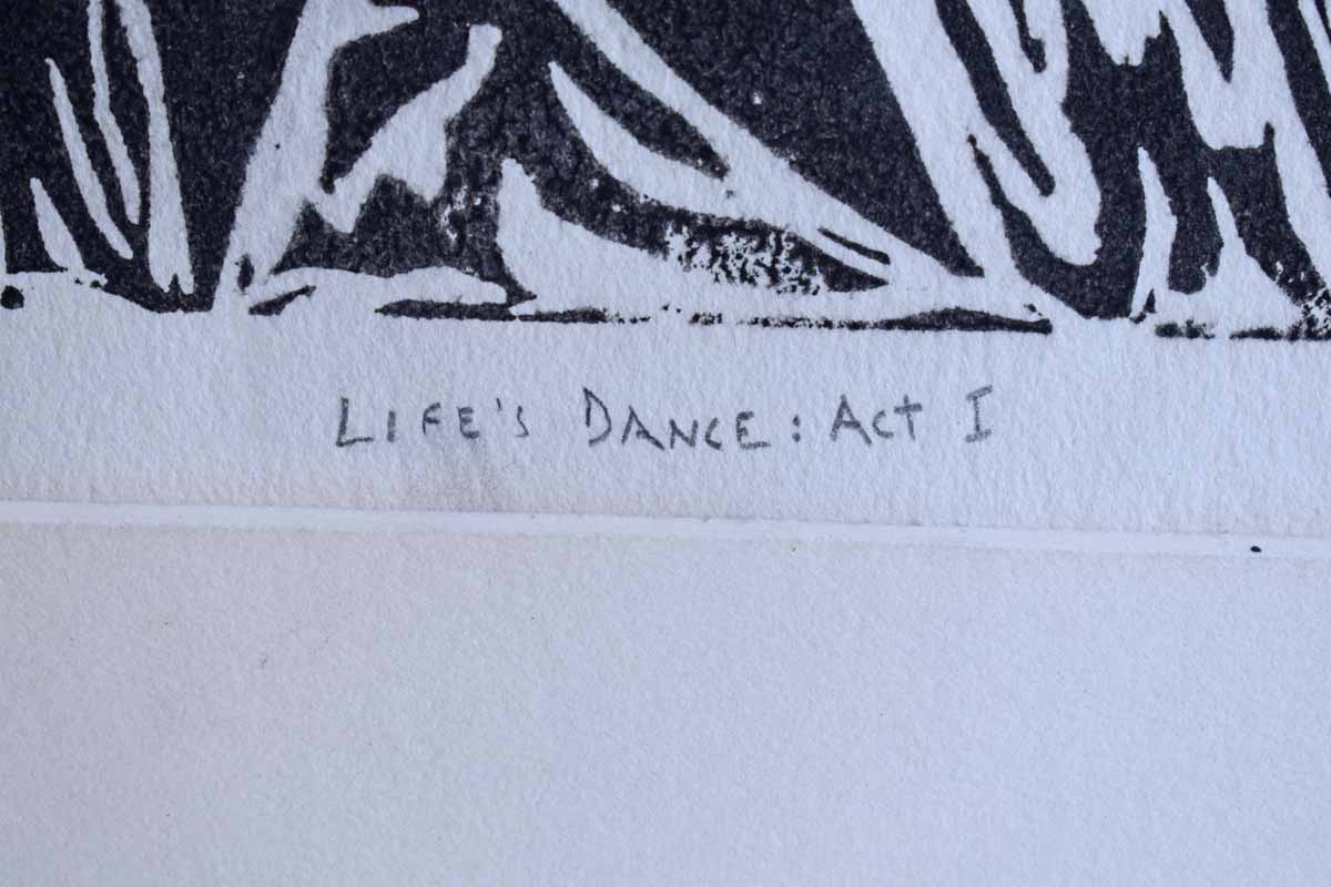 Artist's Proof Serigraph of Dancing Nature People