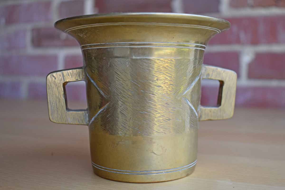 Heavy Brass Cup with Handles