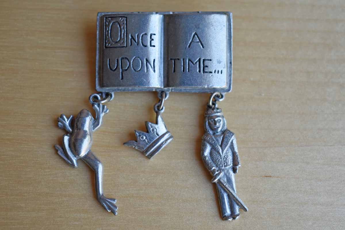 Jim Clift Pewter "Once Upon a Time" Brooch