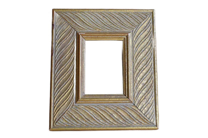 Carr Frame with Embossed Gold Wavy Patterns