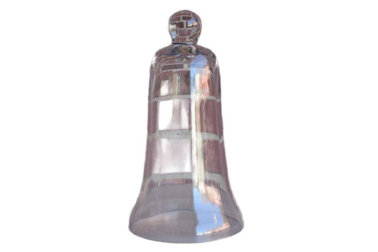 Clear Glass Cloche with Classic Bell Shape