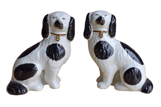 Andrea by Sadek (Made in Thailand) Pair of Staffordsire Dog Reproductions