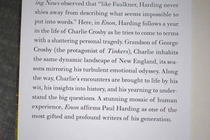 Enon by Paul Harding