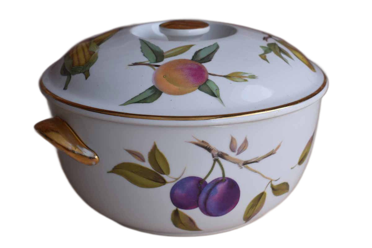Royal Worcester (England) Evesham Gold Lidded Casserole