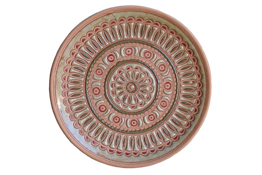 Delicate Embellished Plate Handmade in Greece