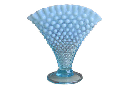Fenton Art Glass (West Virginia, USA) Opalescent Blue Hobnail Vase