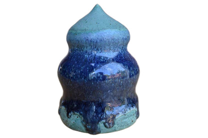 Decorative Blue and Green Ceramic Finial