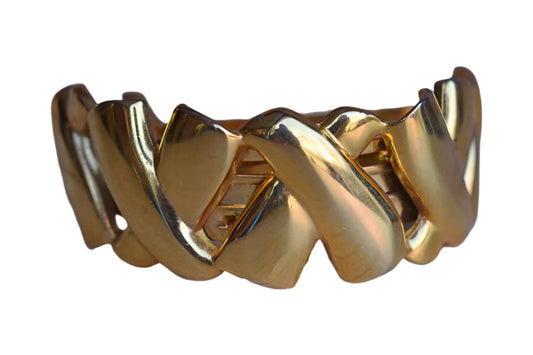 Gold Tone Ponytail Barrette