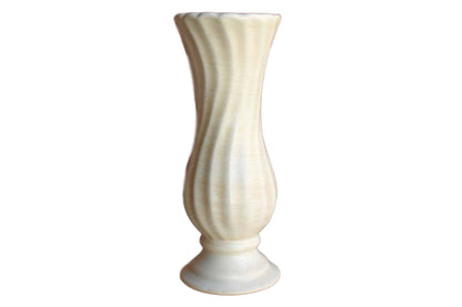 Haeger Potteries (Illinois, USA) Ceramic Flower Vase with Light Tan Brushstrokes