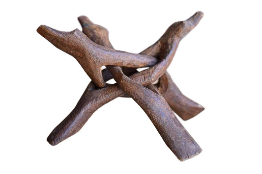 Alligator-Looking Carved Wood Sculpture