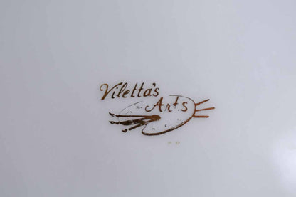 Viletta's Arts Porcelain Honolulu Hawaii Souvenir Dish