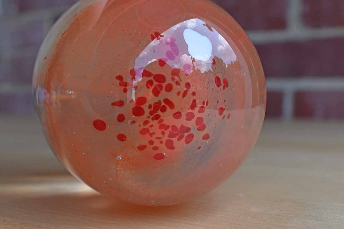 Art Glass Paperweight with a Jellyfish Inside