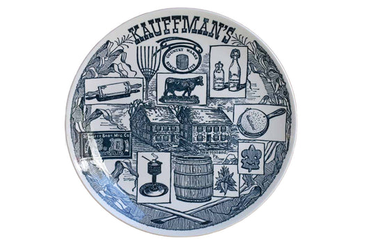 Kettlespings Kilns (Ohio, USA) Kauffman's Anniversary Souvenir Plate from 1978