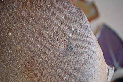 Thirteen Handmade Stoneware Leaves
