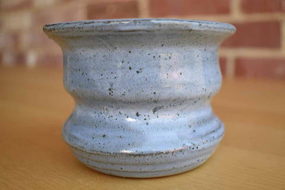 Blue Glazed Ceramic Votive Holder