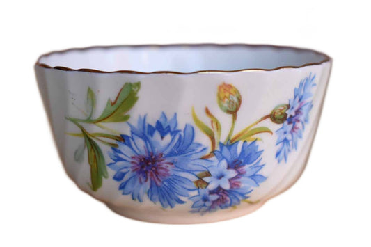Adderley (England) Fine Bone China Bowl with Blue Flowers