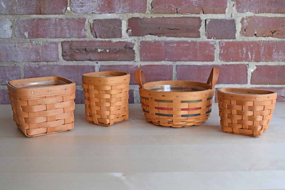 Longaberger (Ohio, USA) Set of Four Small Baskets