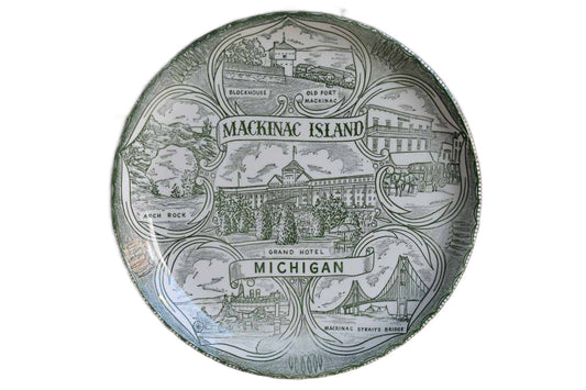 Ceramic Mackinac Island Souvenir Plate